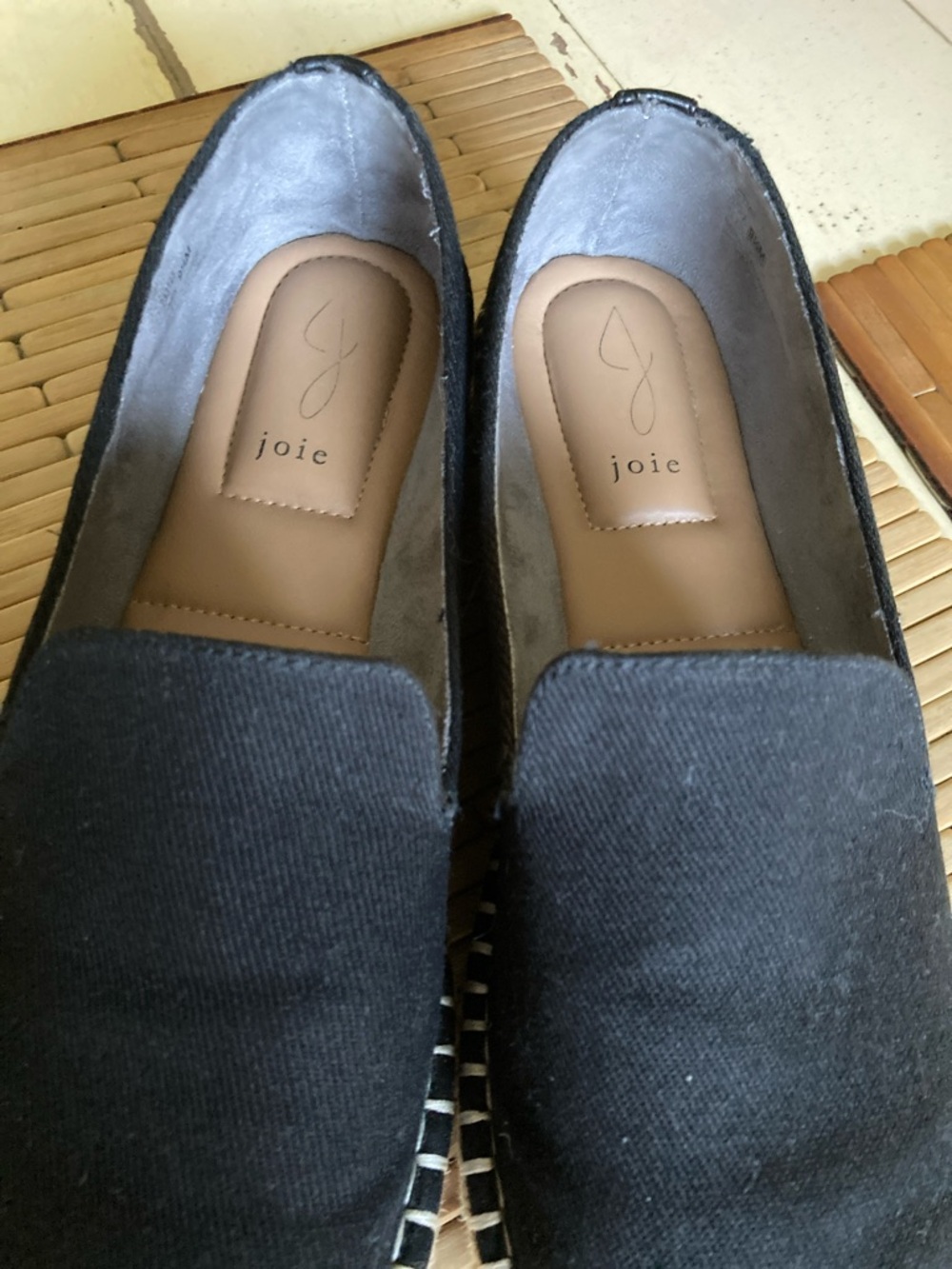 Joie Black "Dara" Canvas Espadrille Flats - Picture 7 of 7